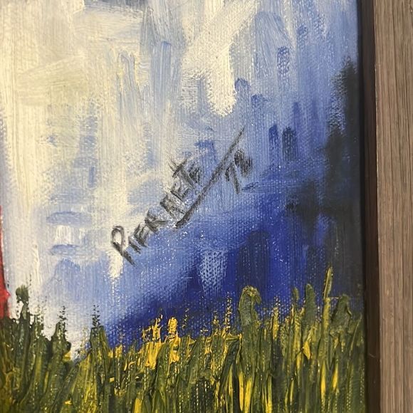 Vintage Snoopy oil painting | 1978 | Artist: Pierrete - Picture 4 of 11